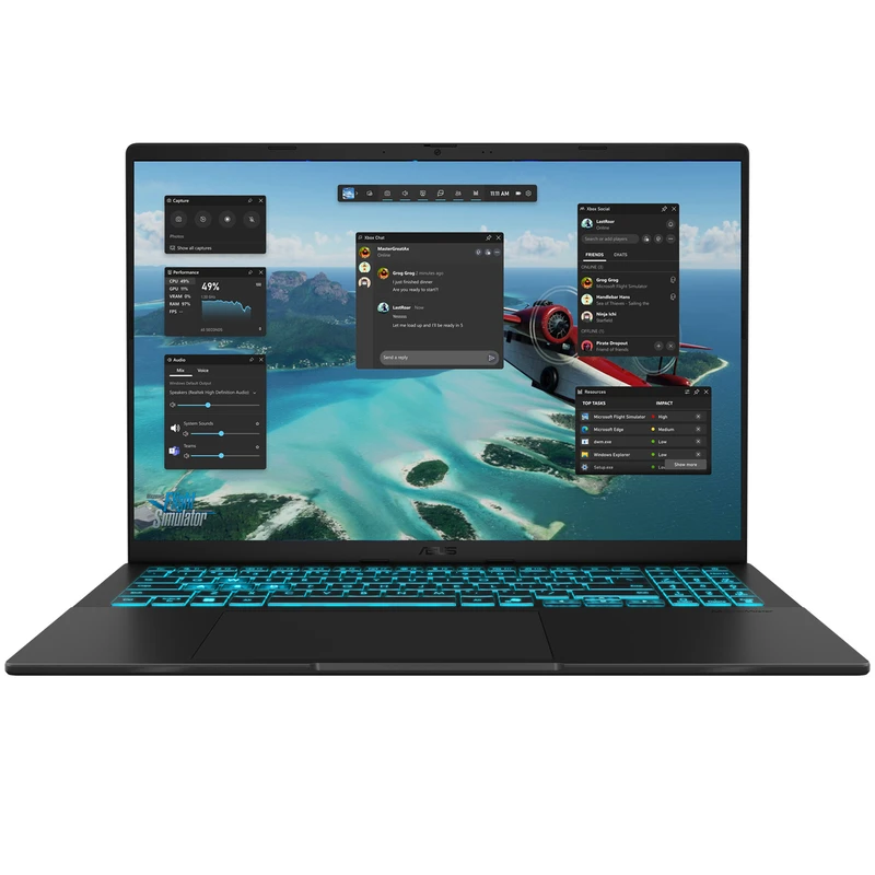 لپ تاپ 16 اینچی ایسوس مدل Asus V16 V3607VJ-RP007W-Core 7 240H-16GB DDR5 5600MHz-512GB SSD-RTX3050 6GB-FHD