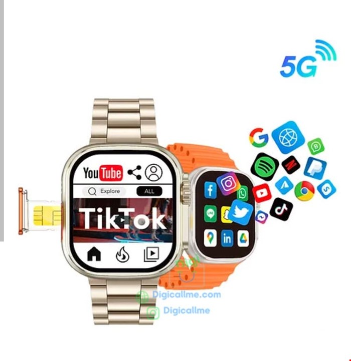 ساعت هوشمند سیم کارت خور 5G برند x-inova مدل MX2 ULTRA رجیستر شده اصلی