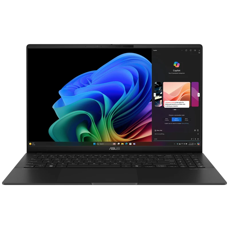 لپ تاپ 15.6 اینچی ایسوس مدل Asus Vivobook S15 Q5507Q-x1p512-Snapdragon X Plus-16GB LPDDR5X-512GB SSD-OLED-Backlit-W 15.6 inch Laptop